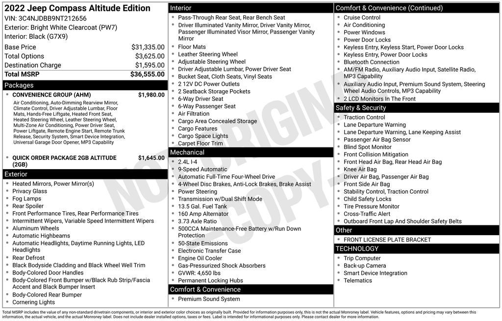 2022 Jeep Compass Altitude